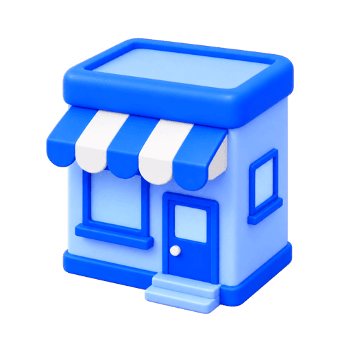 3D storefront icon